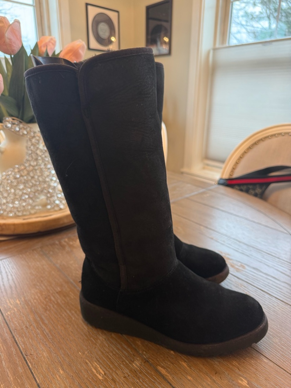 UGG Black Kara Platform Boots